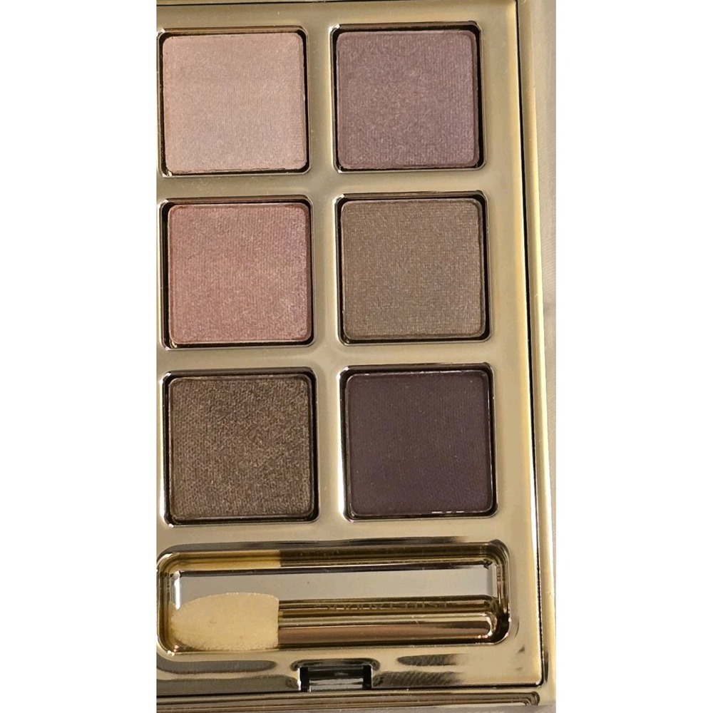 ESTEE LAUDER‎ 6 Deluxe Eye Shadows in Beautiful Gold Compact DISCONTINUED COLORS